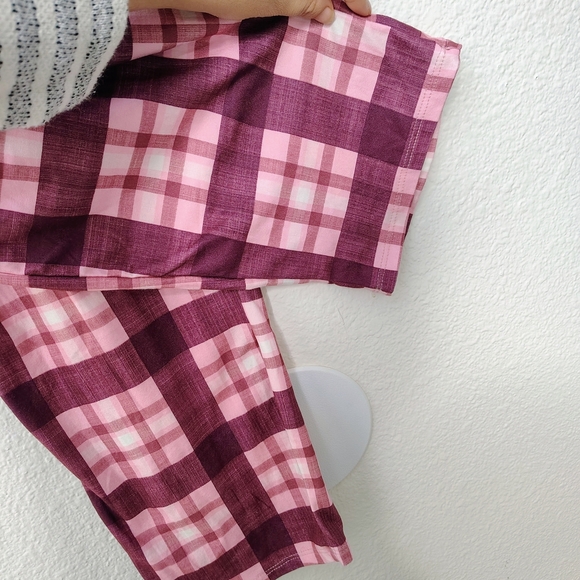 Lucky Brand Women's Plaid Pink Pants Pajamas Waist Band Sz Small Pockets NWOT - Picture 5 of 10